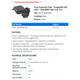 thumbnail image 2 of Front Expansion Tank - Compatible with 2003 - 2008 BMW 760Li 6.0L V12 - Dorman, 2 of 2