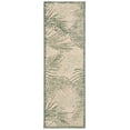 thumbnail image 2 of Safavieh Courtyard Padic Botanical Indoor/Outdoor Runner Rug, Beige/Green, 2'3" x 6'7", 2 of 9