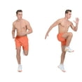 thumbnail image 4 of Little Donkey Andy Men's Workout Running Shorts Lightweight Athletic Shorts, Quick Dry, Breathable Shorts with Mesh Liner Orange XXL, 4 of 7