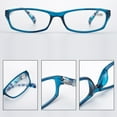 thumbnail image 5 of 3 Pack Blue Light Blocking Reading Glasses for Women, Spring Hinge, 3 colors, Anti Eyestrain, +2.25, 5 of 8