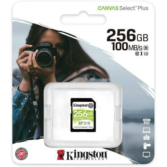 Kingston 256GB SDXC Canvas Select Plus 100R C10 UHS-I U3 V30 (SDS2/256GBCR)
