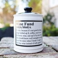 thumbnail image 2 of Cottage Creek Wine Fund Piggy Bank - Decorative 6" Ceramic Jar for Adults, 2 of 8