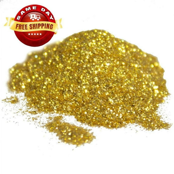 Glitter starry gold luxury mica colorant pigment powder 1 oz