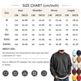 thumbnail image 3 of Men's Crewneck Sweatshirt Long Sleeve Fall Oversized Pullover Tops Loose Fit Athletic Comfy Basic Shirts Beige,L, 3 of 5