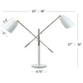 thumbnail image 3 of SAFAVIEH Mavis 32 in. H Adjustable Duo-Light Table Lamp, White, 3 of 3