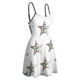thumbnail image 2 of Woman's Dress Star Grunge Style Flag Of Algeria Women's Sling Dress Premium Woman's Gown Funny, 2 of 5
