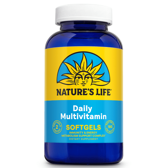 Nature's Life Soft Gelatin Multiple | Complete Daily Multivitamin & Mineral Supplement With Iron | 180 Easy-to-Swallow Softgels | 3-Month Supply