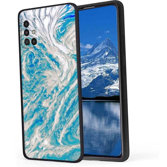 Blue-Marble999-83 Phone Case, Degined for Samsung Galaxy A71 4G Case Men Women, Flexible Silicone Shockproof Case for Samsung Galaxy A71 4G