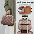 thumbnail image 6 of Luggage Sets 4 Piece Lightweight Expandable Hardside Suitcase with Spinner Wheels & TSA Lock,14" Cosmetic Case,20" Carry-on,25" Medium Checked and 29" Large Checked Luggage,  Rose Gold, WD8810, 6 of 11