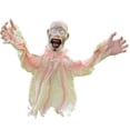 thumbnail image 1 of Halloween Horror Decoration Floor Plugs, Large and Small Swinging Ghosts, Amazon Voice Controlled Scary Decoration Props, 1 of 7