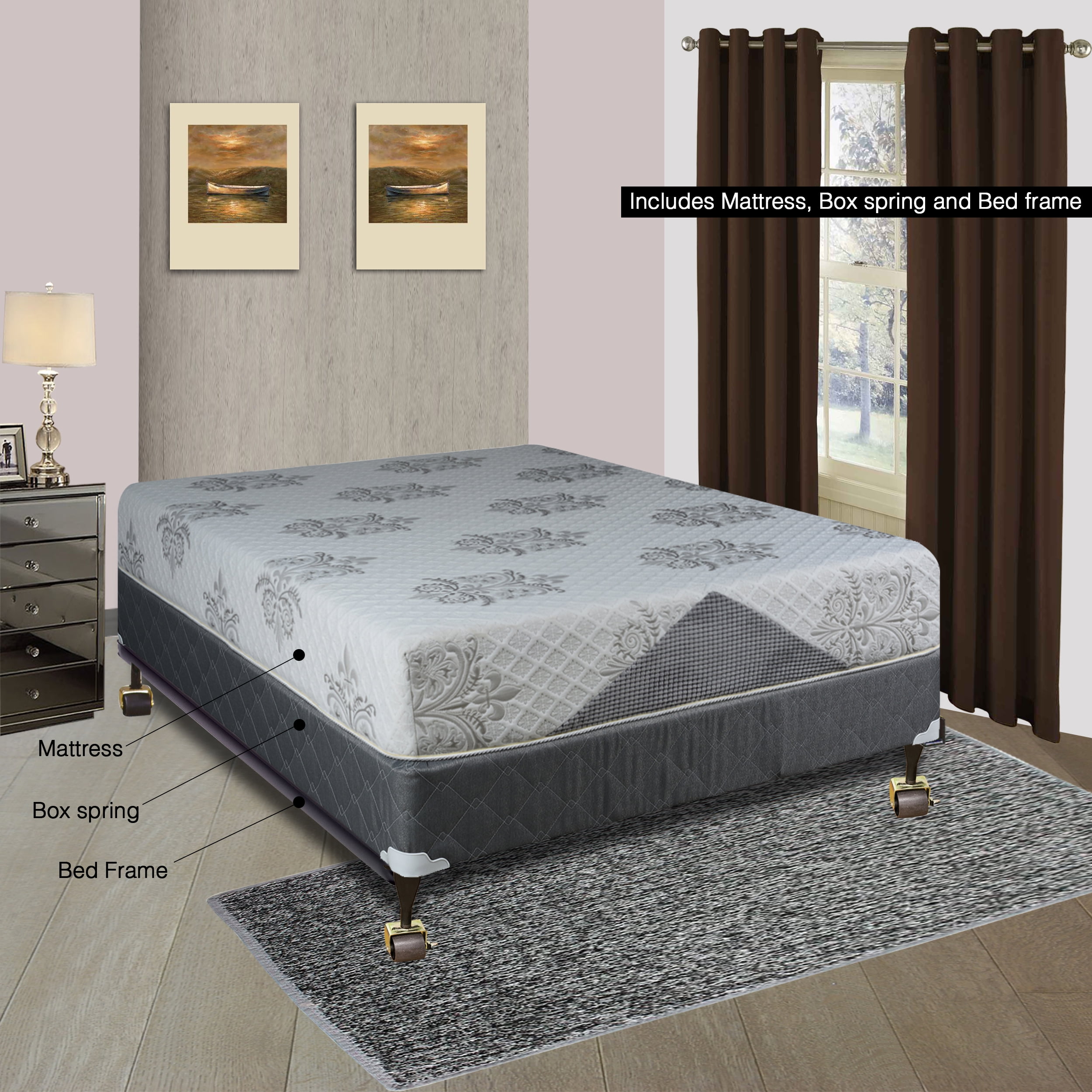 Continental Sleep, 10inch Fully Assembled Innerspring Meduim Plush