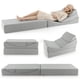 thumbnail image 2 of Costway Sofá Cama Convertible y Plegable 4 en 1 con Espuma de Alta Densidad Funda Desmontable y Lavable Gris, 2 of 10