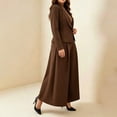 thumbnail image 7 of BODOAO Women's Dressy Pant Suit Mesh Sheer Sleeve Ruffle Blazer and Wide Leg Pants Set, Casual Work Office Business Party Matching Pantsuit Outfit for Meetings and Events Coffee L, 7 of 7