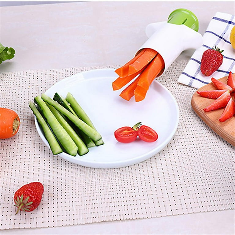 Cucumber Slicer - Handheld Vegetable Chopper,baby Food Cutter, Fruit  Strawberry Corer Carrot Stick, Practical Fruit And Vegetable Kitchen Tools