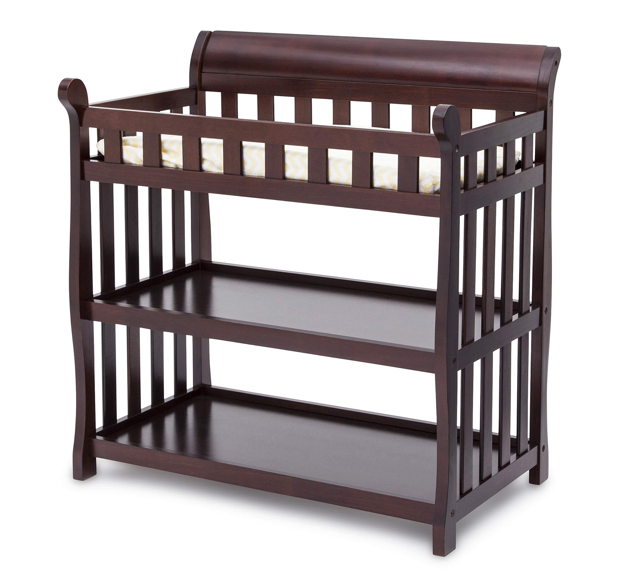 Delta Children Eclipse Changing Table with Pad, Dark Chocolate