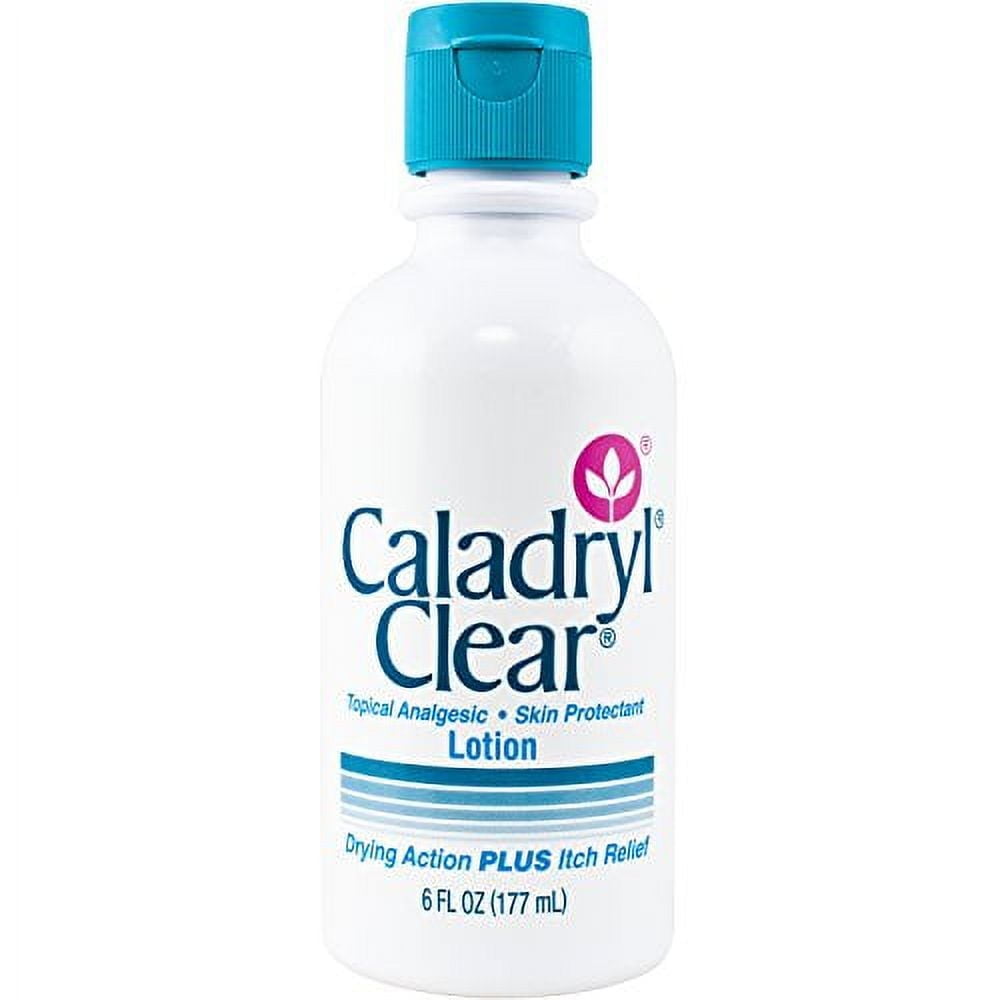 Caladryl Clear Lotion, Topical Analgesic and Skin Protectant for Itch Relief, 6 fl oz