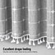 thumbnail image 5 of Cortina de ducha bohemia, gris, 5 of 7