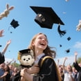 thumbnail image 7 of RuiJiao Graduation Gift for Her Him, Cute College Graduation Stuff Present, 4.7-inch Bear Doll with Doctoral Hat, for High School, University, Teachers, 7 of 7