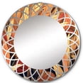 thumbnail image 2 of DESIGN ART Designart "Golden Harvest Cord Field III" Floral Modern Wall Mirror 24in.x24in., 2 of 4