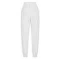 thumbnail image 6 of jjayotai Womens Cinch Bottom, Baggy Workout Sweatpants High Waisted Gym Athletic Joggers for Teen Girls Lounge Pants with Pockets White S, 6 of 6