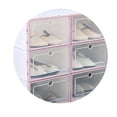 thumbnail image 6 of Shoes Box Transparent Drawer Case Plastic Shoe Boxes Stackable Storage Case Organizer men pink, 6 of 9