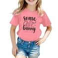 thumbnail image 1 of MIASHUI T-Shirts Graphiques Amusants à Manches Courtes pour Garçons, Rose, 4-5 Ans, 1 of 3