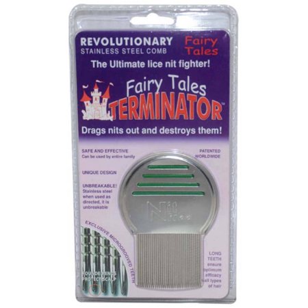 Terminator Metal Lice Comb by Fairy Tales for Kids - 1 pc Comb