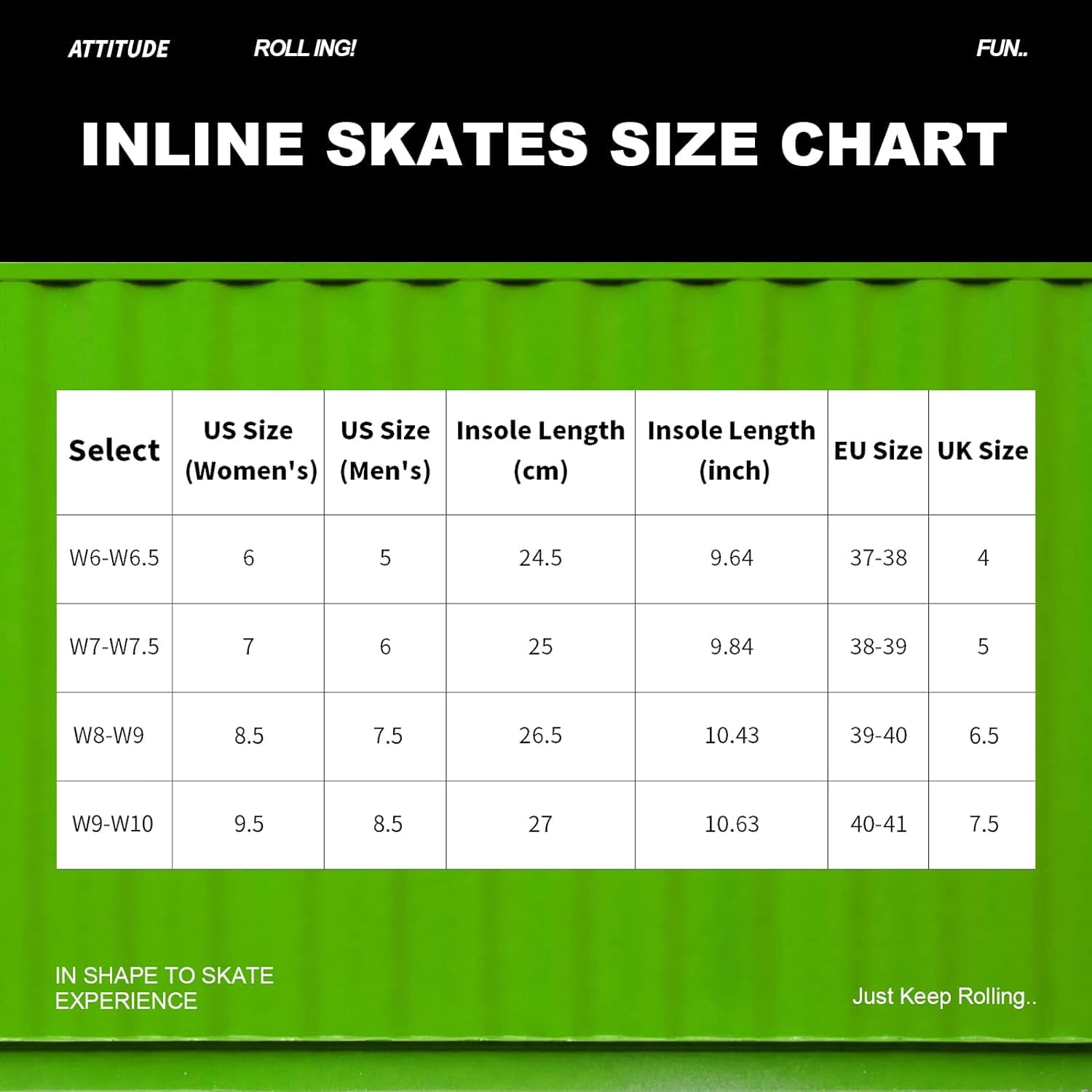 Inline Skates for Women Girls - Adult Inline Skates for Outdoor and Indoor, with Durable Outer Shell and Ankle Support, ABEC-7 Bearings, Solid and Comfortable