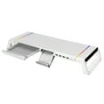 thumbnail image 1 of bedienty Computer Stand Holder Riser Laptop Mount with Storage Drawer Desktop Bracket with 4 USB Ports Folding Desk Heavy Duty White, 1 of 6