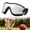 B, variant on Dog Goggles Small to Medium Breed, Anti-UV Sunglasses for Dogs Medium Breeds, Windproof Driving Dog Eye Protection, Puppy Glasses with Elastic Straps, Adjustable, Black Frame with Red Trim