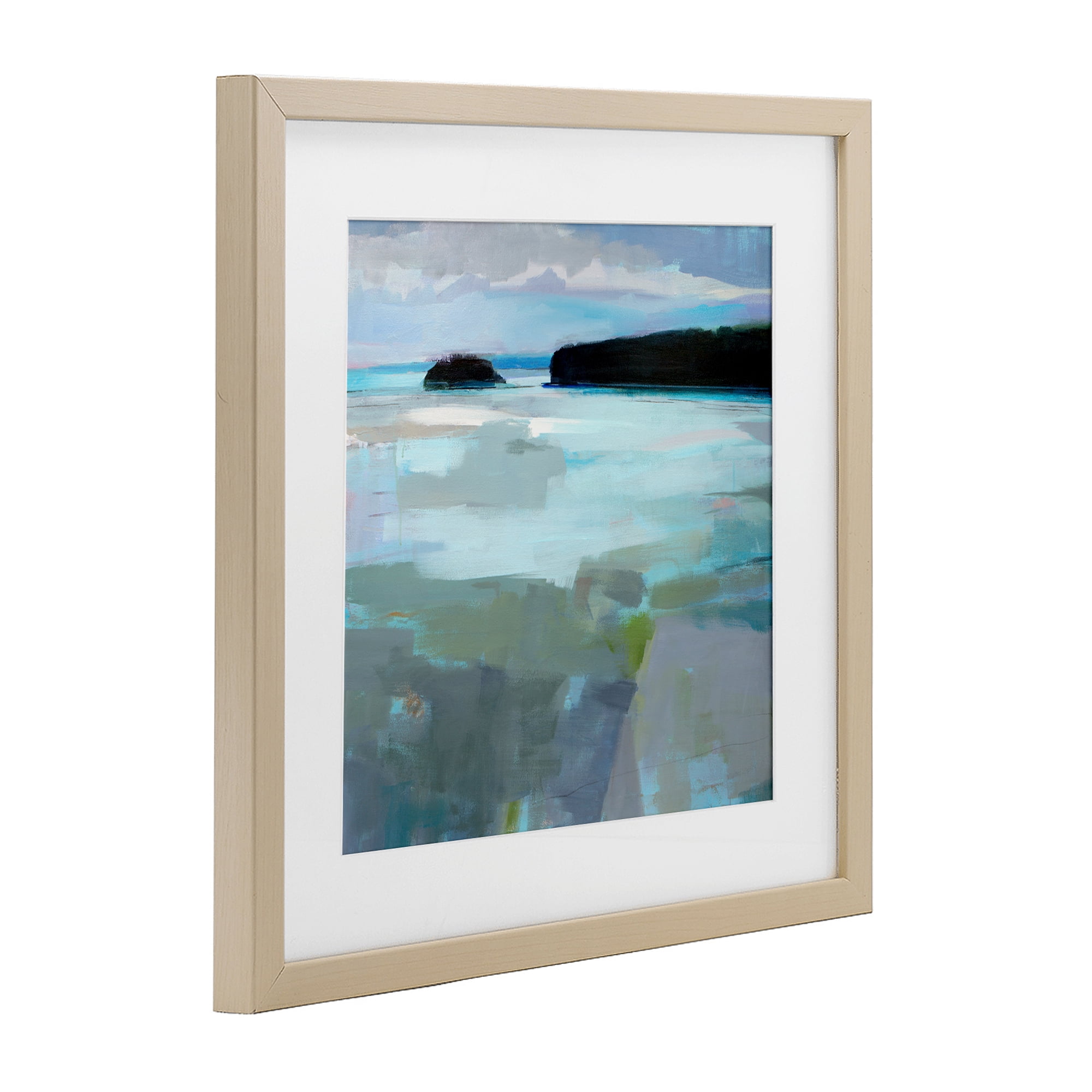 Stupell Industries Freeport Maine Abstraction Birch Framed Print Under Glass, design by Kathleen Robbins