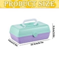 thumbnail image 3 of Multi-Layer Portable Cosmetic Organizer, Travel-Friendly Storage Box for Jewelry And Small Items, with Handle And Secure Closure, Home Use, Storage Box, 3 of 5
