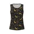 thumbnail image 4 of Easygdp Christmas Gold Deers1 Women's Workout Tank Top, Running Top, Hiking Shirt, Quick-Dry for Running, Yoga, Hiking - Medium, 4 of 9