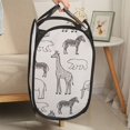 thumbnail image 5 of Folding Pop Up Open Home Storage Kids Toys Sundries Dirty Sorting Laundry Baskets Mesh Laundry Hamper WHITE, 5 of 8