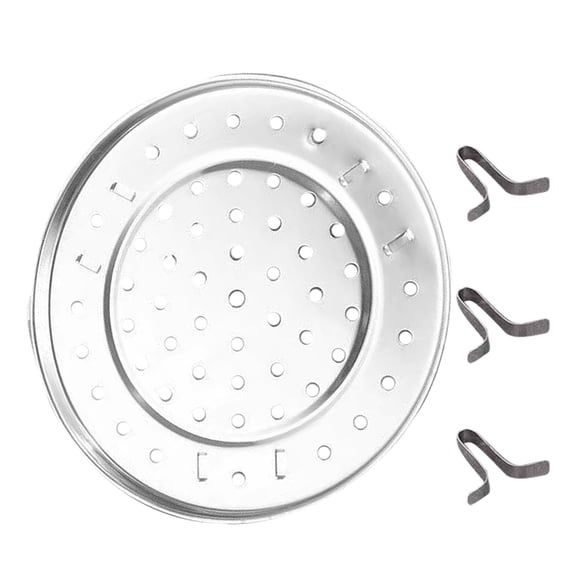 OFFIGAM Heat Resistant Steamer Plate Stainless Steel Round Steamer Insert 1Pack for Home Cooks