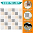 thumbnail image 3 of ProSource Kids Solid Colors Foam Puzzle Floor Play Mat, 36 or 16 tiles, 3 of 7