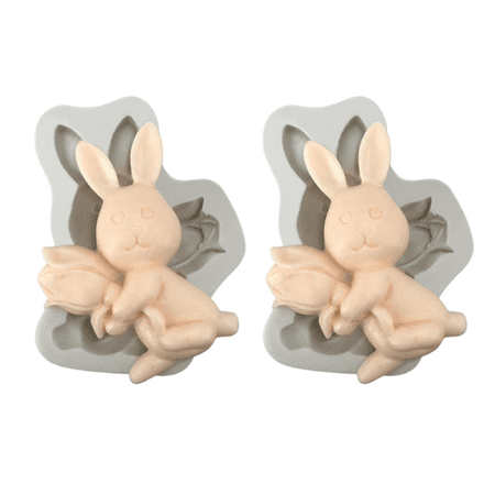 

FANJIE 2Pcs Holiday Gift Silicone Mold Diy Chocolate Cake Baking Tool Clay Drop Mold