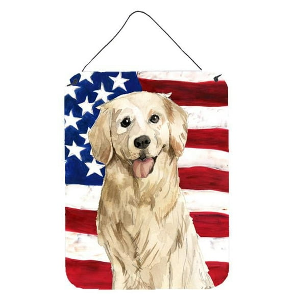 Patriotic USA Golden Retriever Wall or Door Hanging Prints