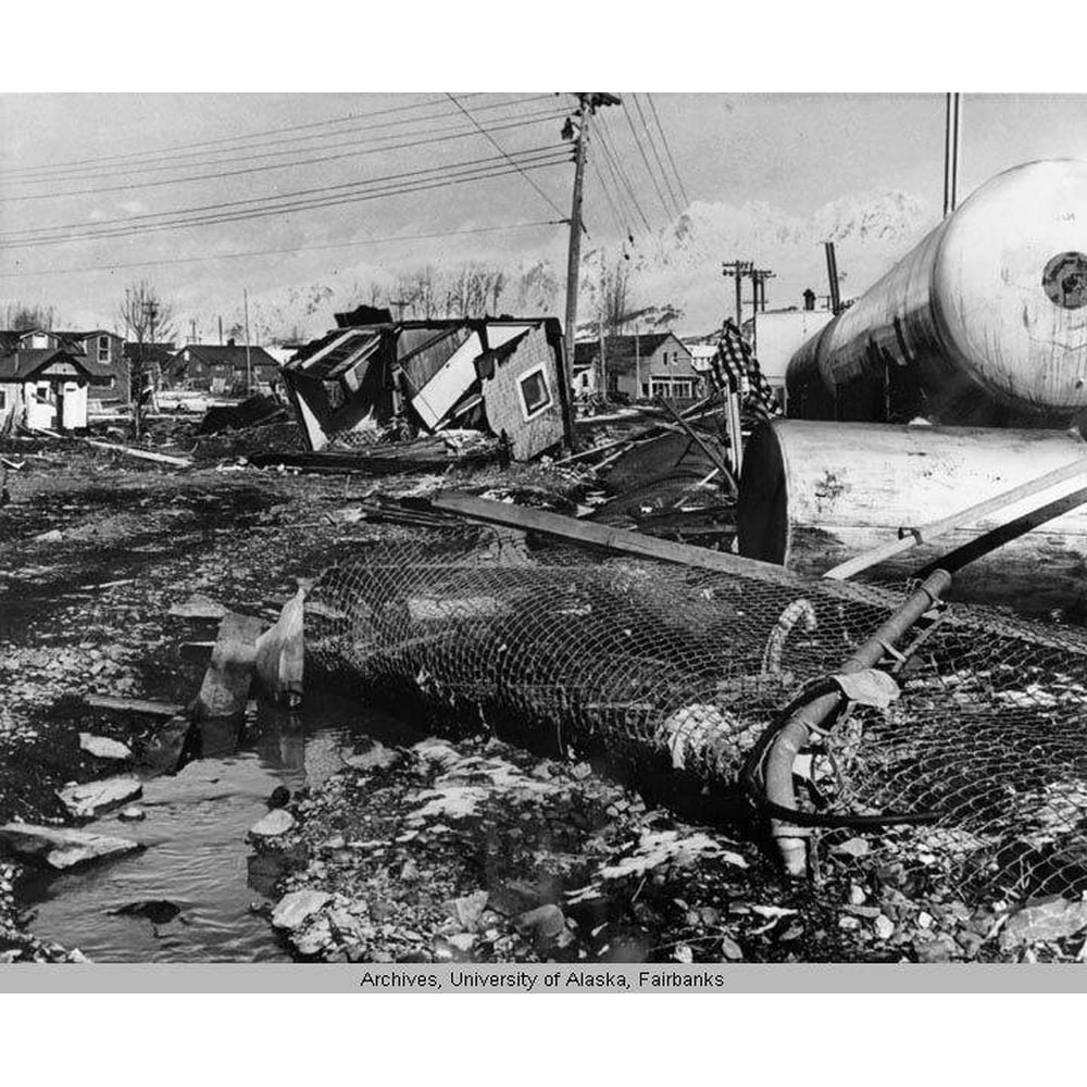Damage to Seward, Alaska after the Good Friday Earthquake of 1964.20