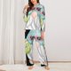 thumbnail image 2 of Balery Summer Gnome,Cute Gnome Conjunto de Pijama con Estampado para Mujer, Conjunto de Dos Piezas con Manga Larga, Ropa de Dormir Suave con Bolsillos, Pijamas Cómodos-X-Large, 2 of 7