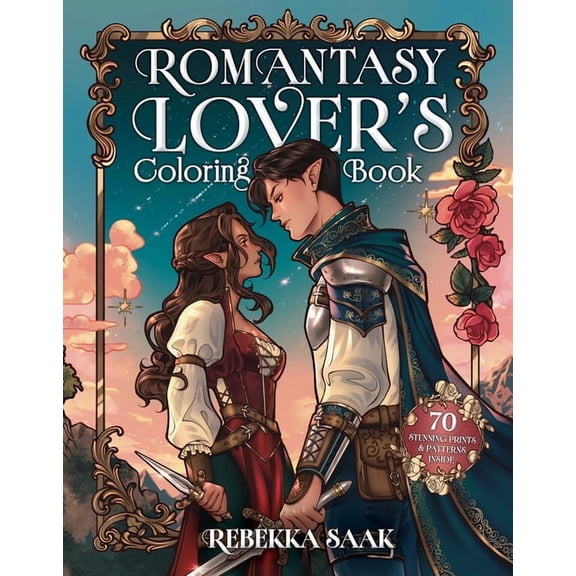 The Romantasy Lover's Coloring Book, (Paperback)