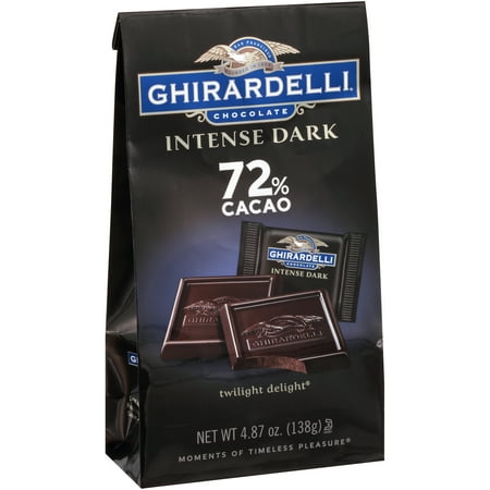 Ghirardelli Intense Dark Twilight Delight 72% Cacao Chocolate, 4.87 (Best Dark Chocolate For Diabetics)