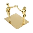 thumbnail image 4 of Stainless Steel Man Bookends Prevent Slipping Kung Fu Man Bookends for Home Decoration for Home Office, 4 of 14
