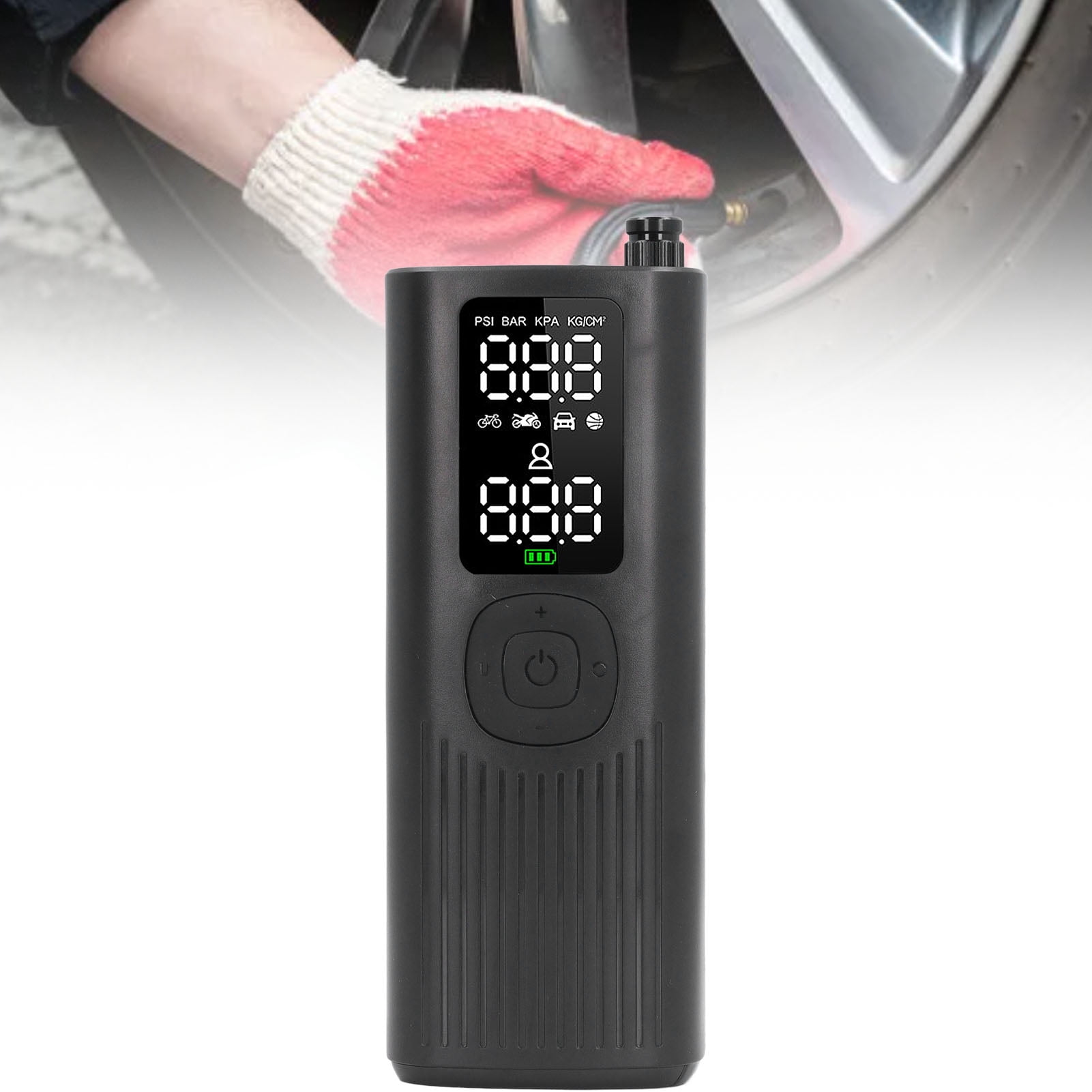 Tire Inflator, Portable Tire Inflator Easy To Use with Digital Pressure Gauge for Electric Vehicle