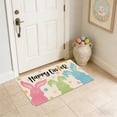thumbnail image 1 of HCBY Easter Bunny Print Absorbent Doormat - Multi-functional Oil and Stain-Resistant Household Floor Mat for Home Decor, 1 of 6