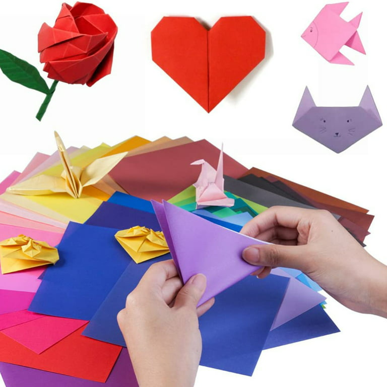 100 Sheets Origami Paper Large 20cm X 20cm Square Pack 10 Assorted