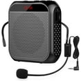 thumbnail image 1 of Portable Voice Amplifier with Wired Microphone Headset Rechargeable Speaker (Black), 1 of 4