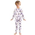thumbnail image 6 of FORMRS Toddler Unisex Long Sleeve Top and Pants Pajama Set 2-Piece Sleepwear, Sizes 18M-8Y, Purple Halloween Gooses, 6 of 6