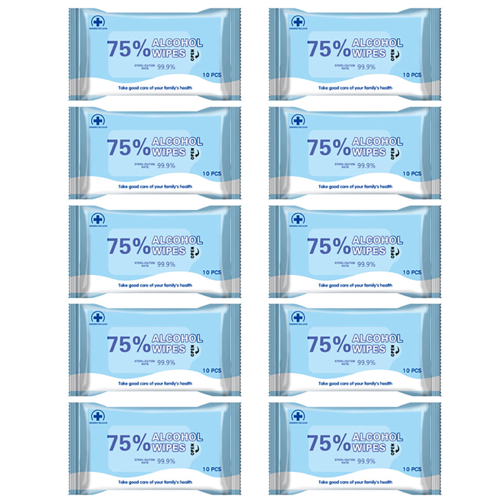 60 Wet Wipes per Pack Zoolynaa Alcohol Wet Wipes Cleansing for Adults Rubbing Wipes Antiseptic Cleaning Sterilization for Family One 60-Count Resealable Soft Pack 