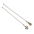 thumbnail image 2 of SHISUYAN Golden Zinc Alloy Ceiling Fan Pull Chain for Fan Use Simple Elegant Design 2 Pieces, 2 of 8